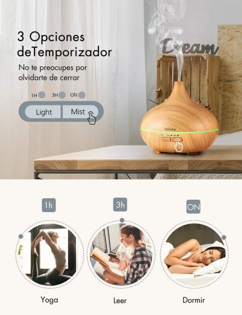 humidificador con temporizador